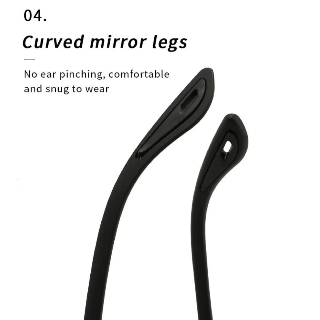 Gafas de Sol Polarizadas para Hombre y Mujer con Protección Lateral UV400, Lentes Espejadas, Gafas Deportivas para Ciclismo al Aire Libre