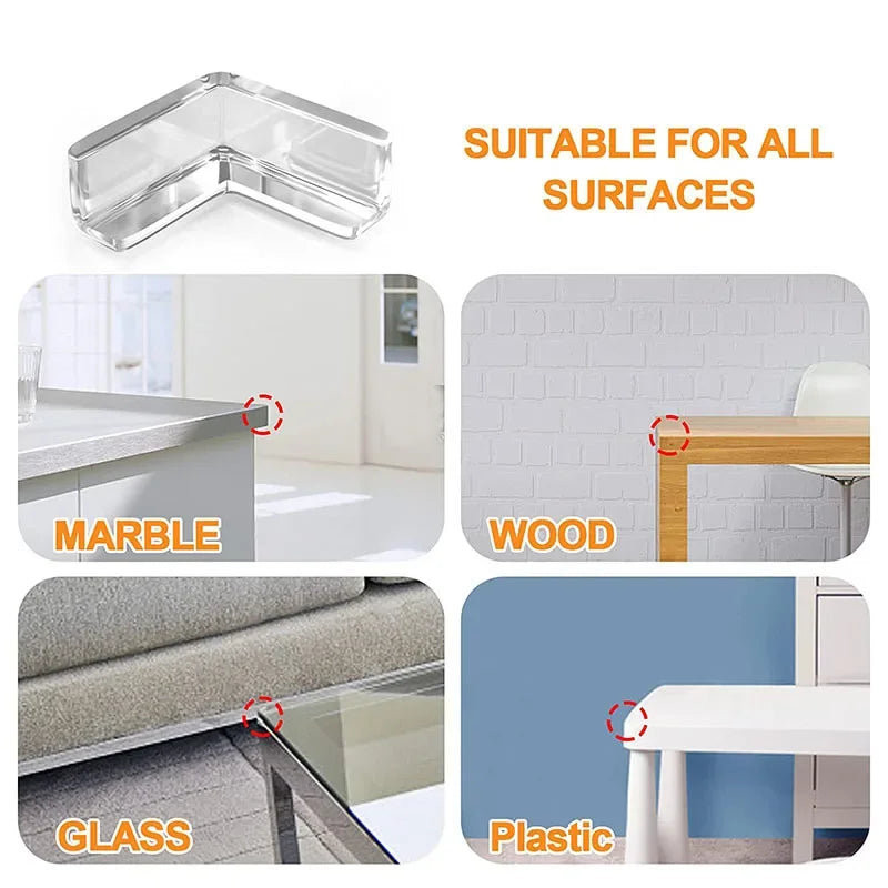 4Pcs/8Pcs/12Pcs Child Baby Safety Silicone Protector Table Corner Edge Protection Cover Children Anticollision Edge & Guards