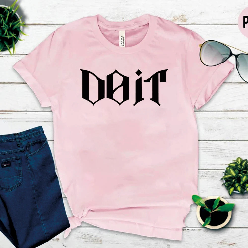 Camiseta Kpop 2026 SKZ It Tape Do It, Camiseta DO IT, Camisetas K-pop, Tops Harajuku, Ropa Urbana Unisex, Tops Casuales de Manga Corta