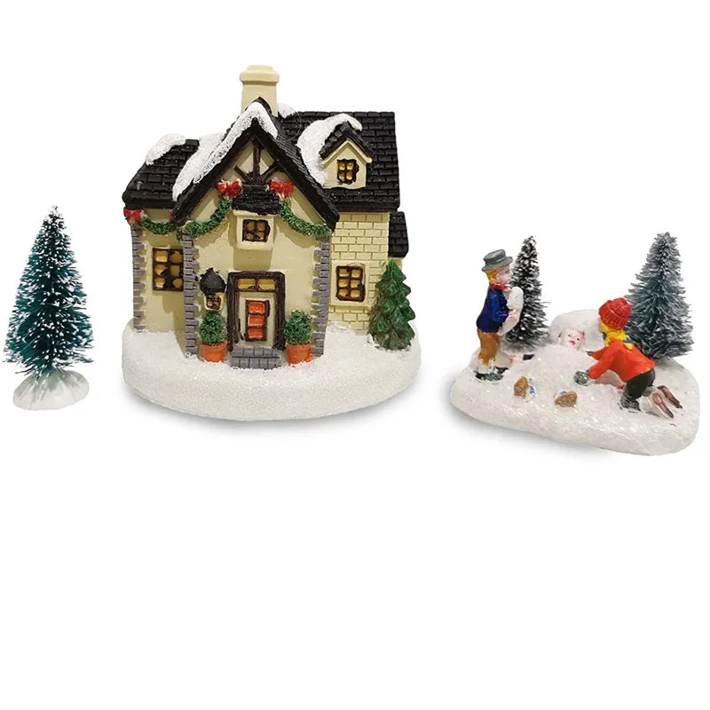 Set de Villa Navideña con Figuras