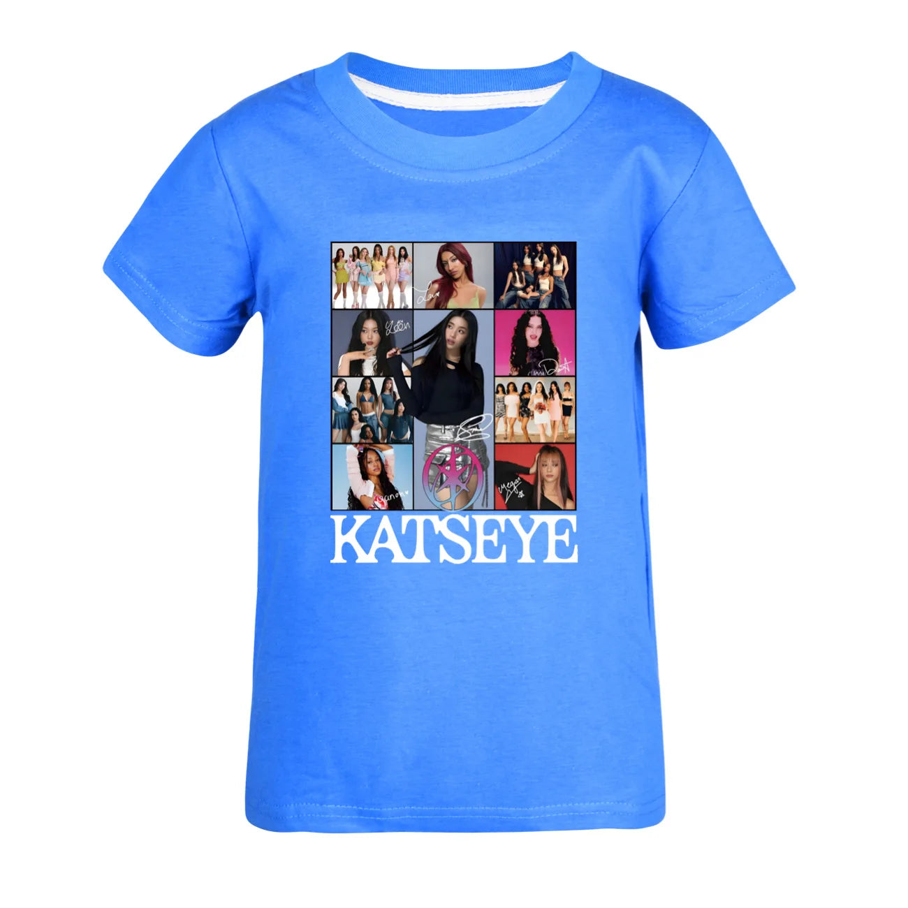 Camiseta KATSEYE Kpop para niños, ropa de verano 2026, camisetas de manga corta para niñas, ropa de calle a la moda para niños