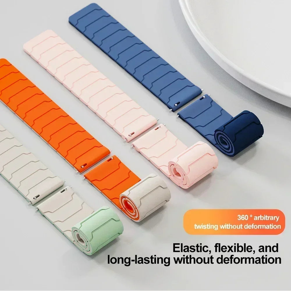 Correa deportiva de silicona magnética de 22mm para reloj inteligente Realme 5, pulsera para reloj Realme S2/Realme S 2 2Pro 3 3 Pro
