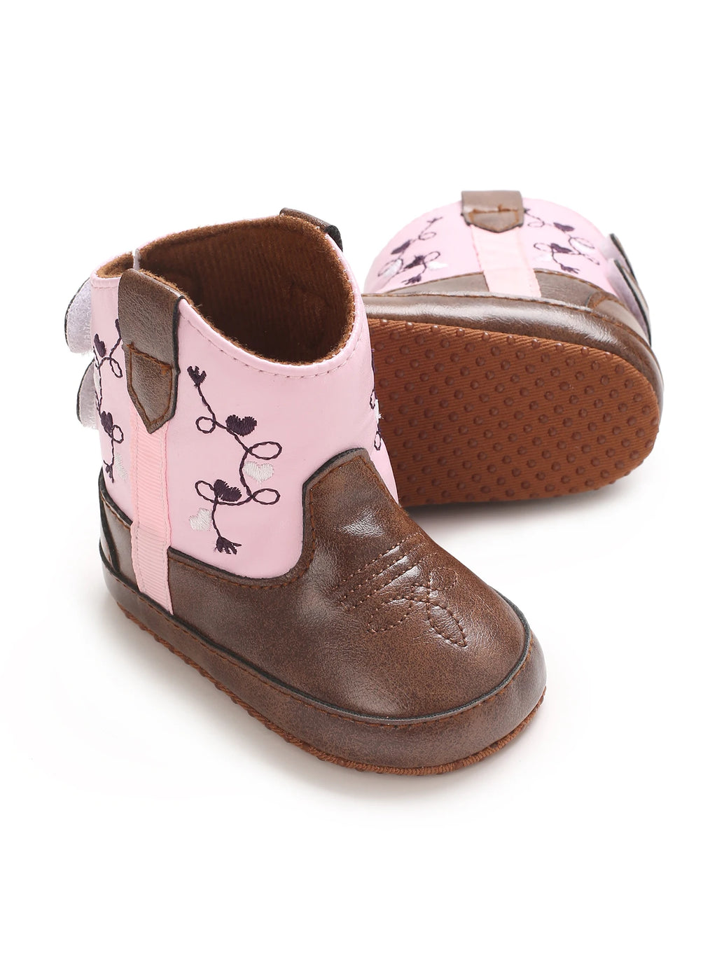 Baby Cowboy Boots - Western Style | Soft soled First Walking Shoes for Newborns and Preschoolers