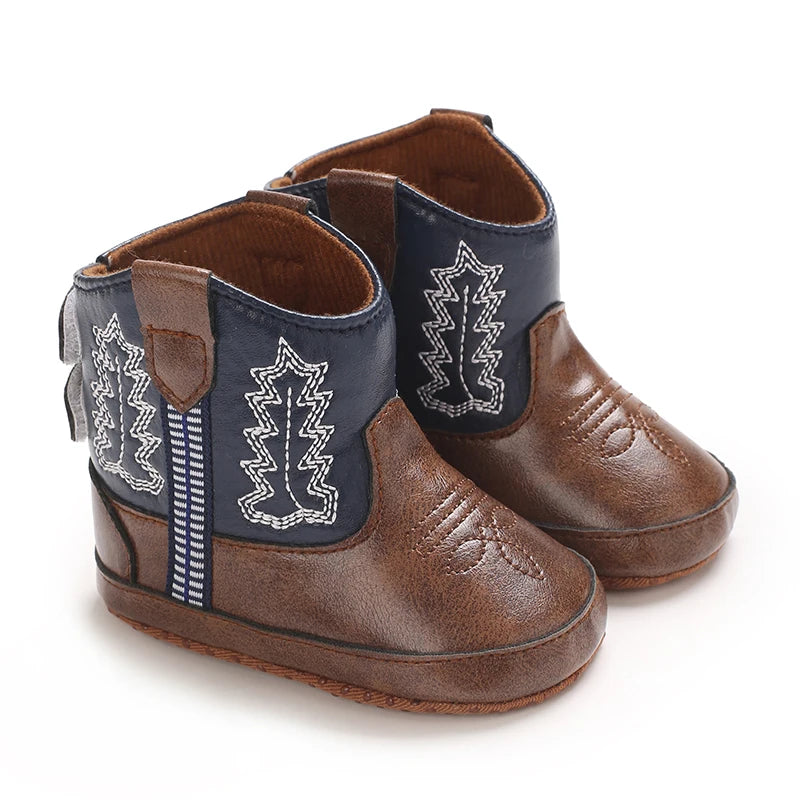Botas Vaqueras de Cuero Sintético Bebé