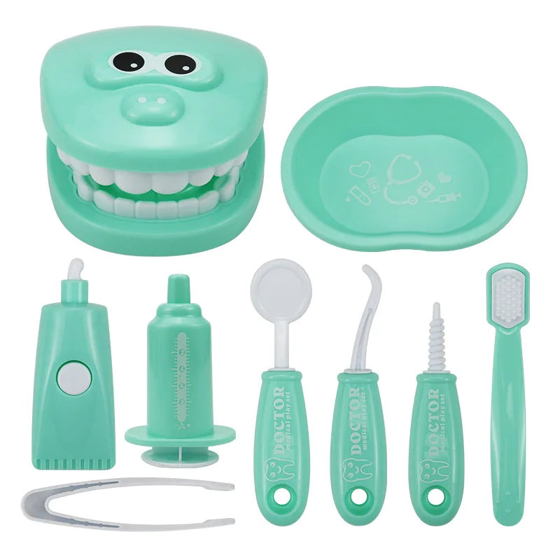 Juguetes Montessori para niños, interacción entre padres e hijos para niñas y niños, modelo de control de dientes, juego de rol para médicos, juguete de aprendizaje para bebés y niños