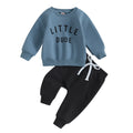 Toddler Letter-Print Long-Sleeve Top & Pants Set