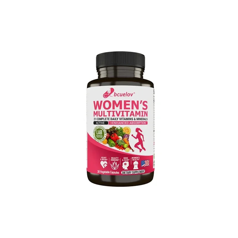 Suplemento multivitamínico multimineral para mujer - Magnesio Biotina Calcio Zinc Selenio - Apoya las articulaciones Piel Uñas