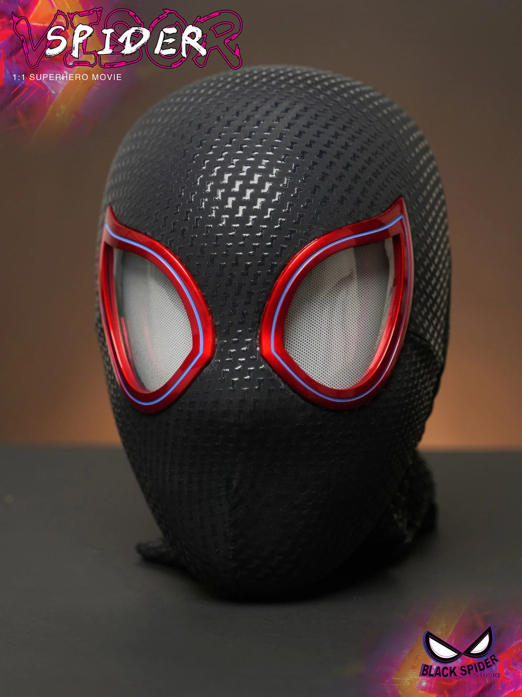Spider-Man-Inspired Moving-Eye Cosplay Mask