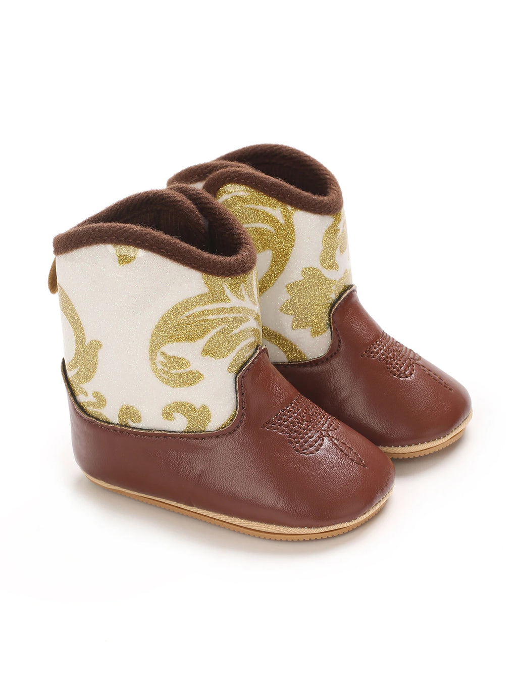 Baby Cowboy Boots - Western Style | Soft soled First Walking Shoes for Newborns and Preschoolers
