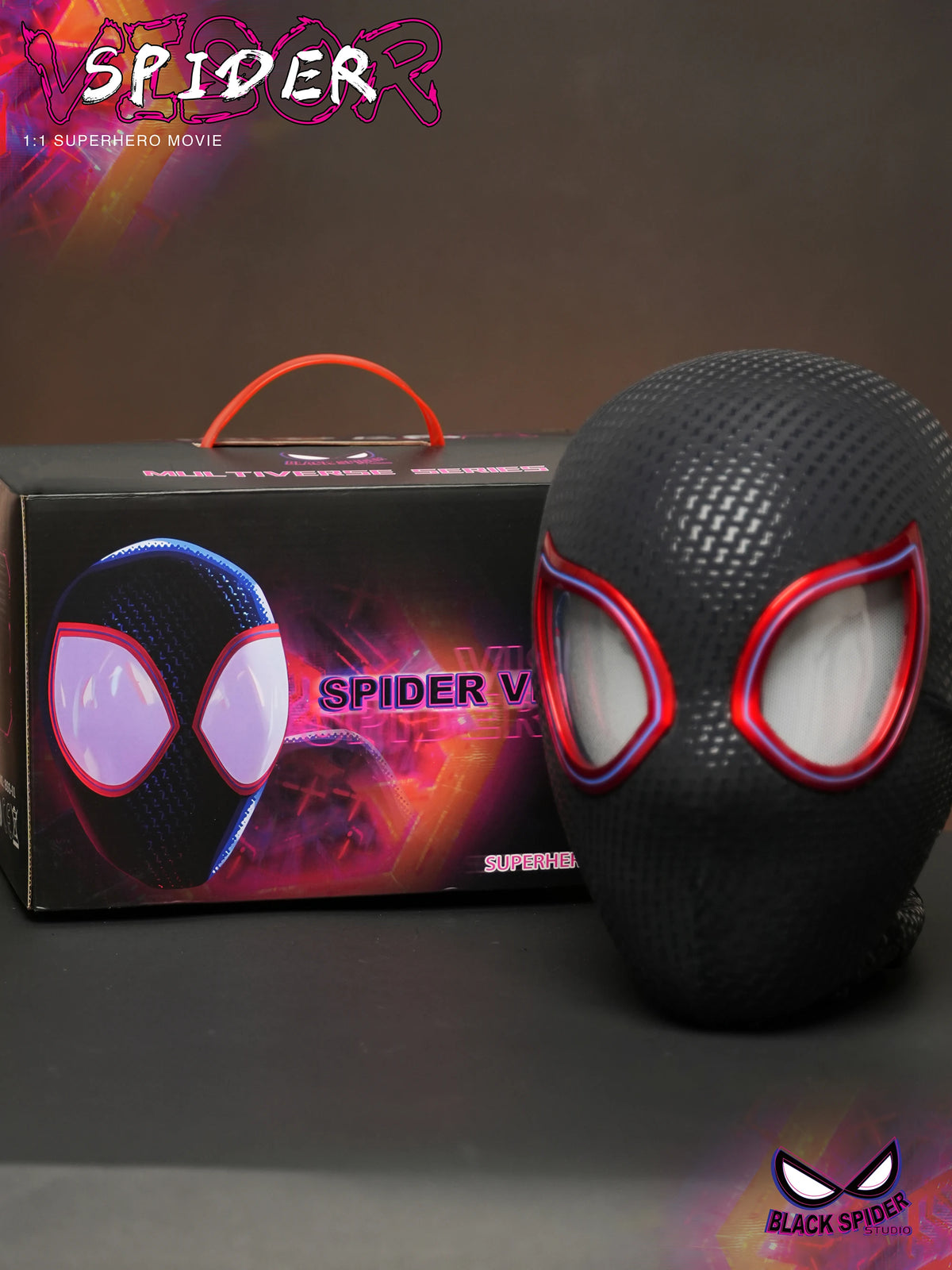 Spider-Man-Inspired Moving-Eye Cosplay Mask