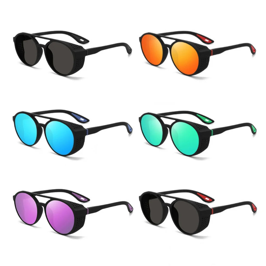 Gafas de Sol Polarizadas para Hombre y Mujer con Protección Lateral UV400, Lentes Espejadas, Gafas Deportivas para Ciclismo al Aire Libre