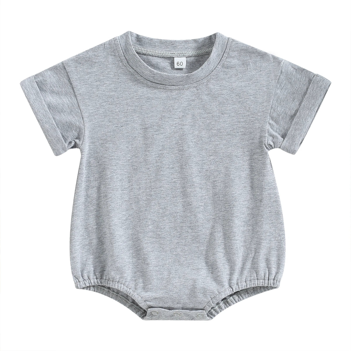 Baby Solid-Color Short-Sleeve Romper