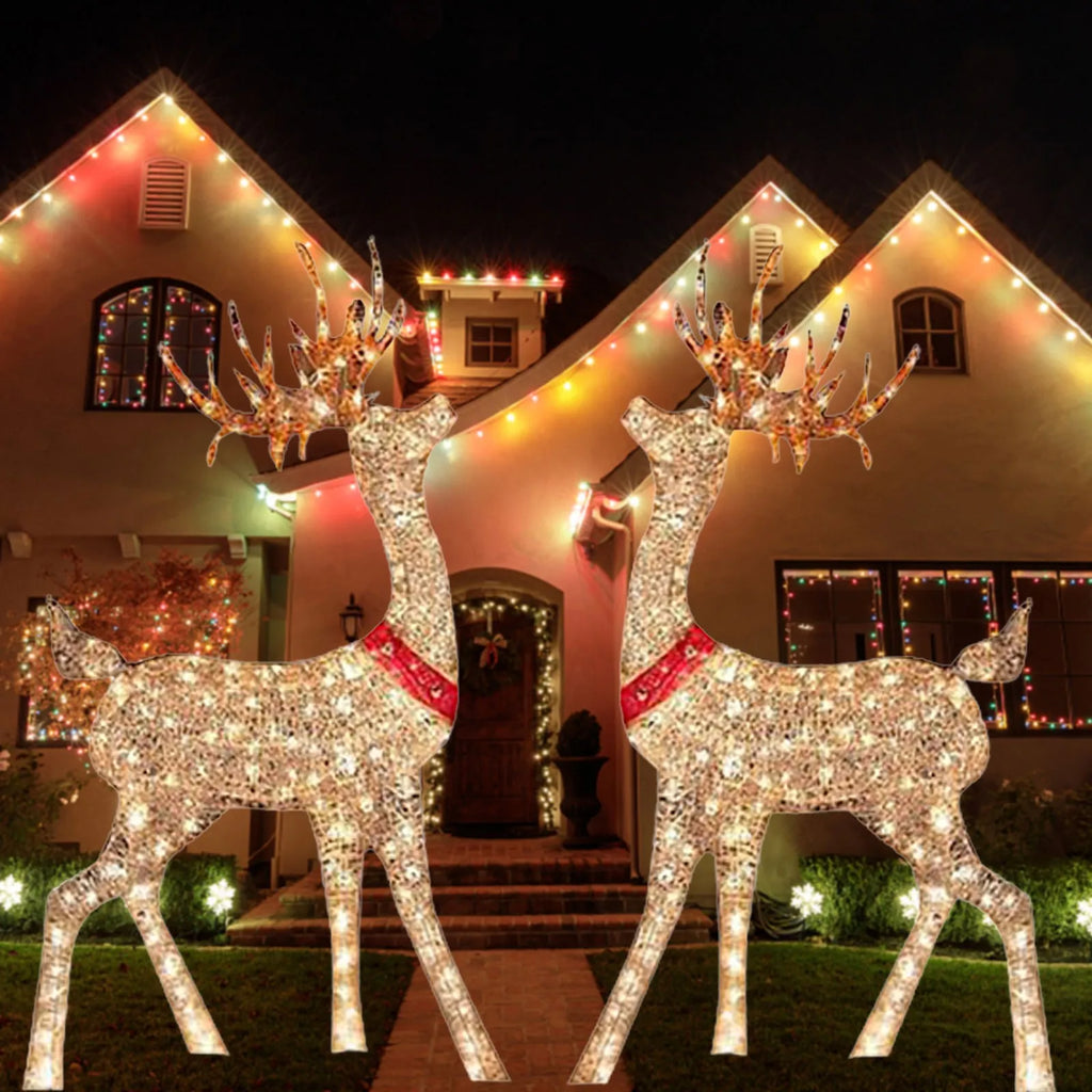 Reno Navideño con Luz LED