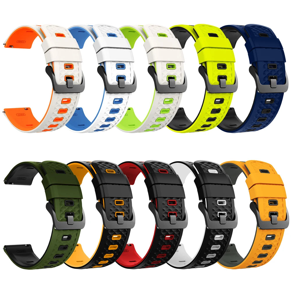 Correa deportiva de silicona de 22mm para OnePlus Watch 3 2 2R, pulsera suave de 46mm para OPPO Watch X X2 4 Pro/Mi Watch 2 Pro S4 S3 S1