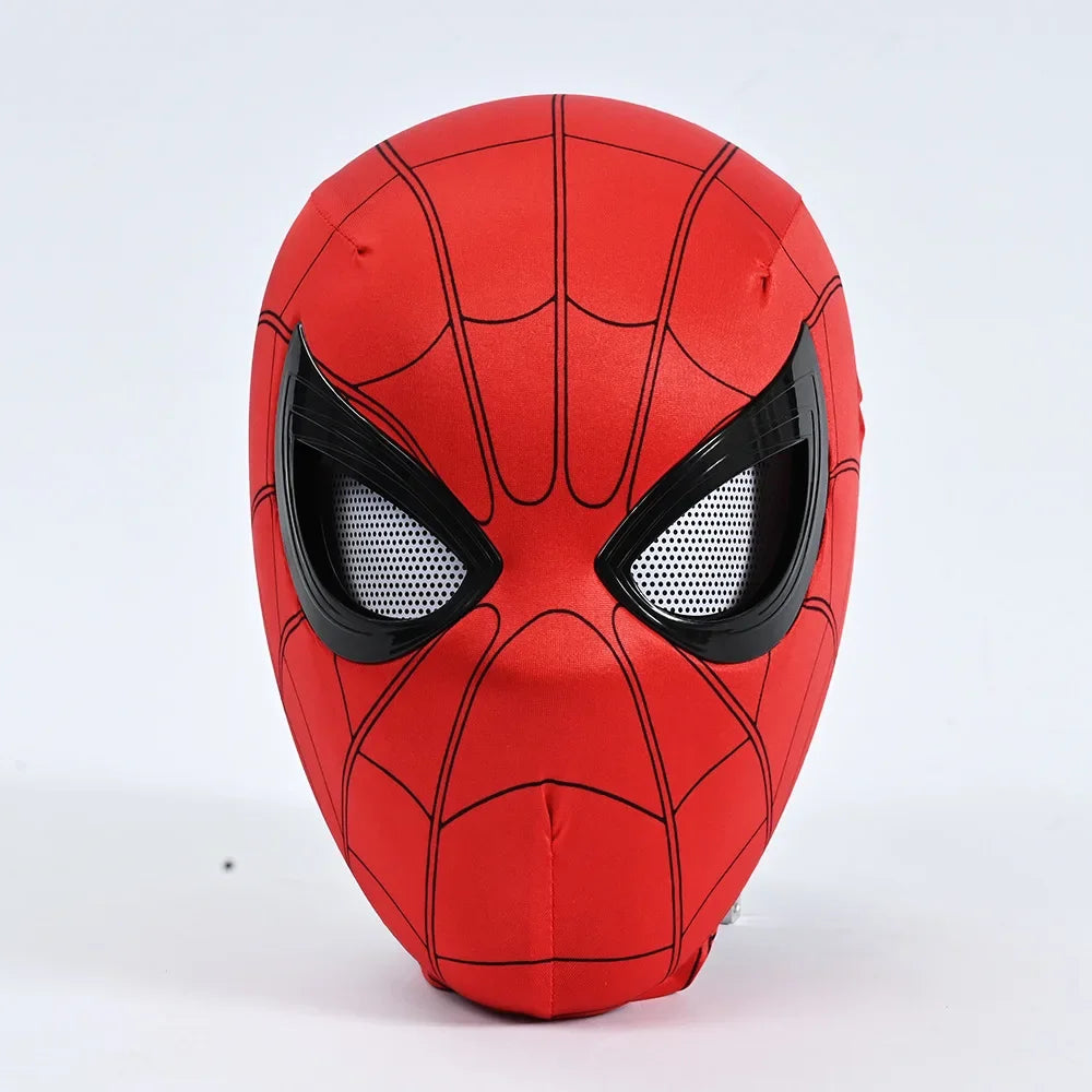 Spider-Man Cosplay Mask with Chin-Activated Blinking Eyes