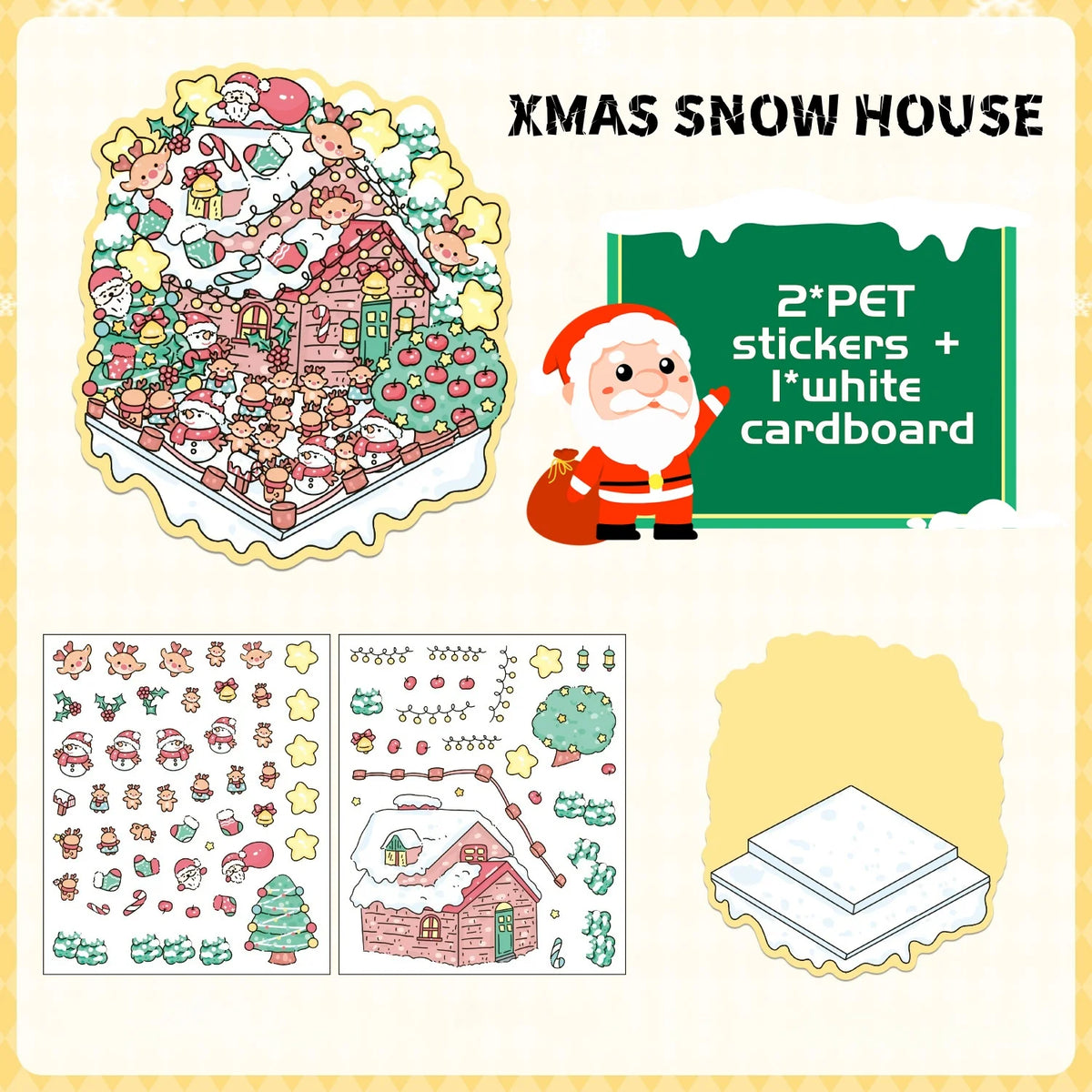 Set de Stickers Navideños de Dibujos