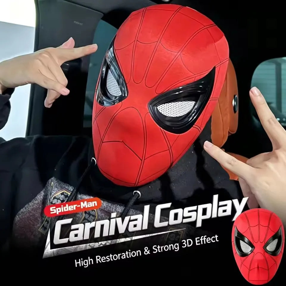 Spider-Man-Inspired Chin-Controlled Cosplay Mask