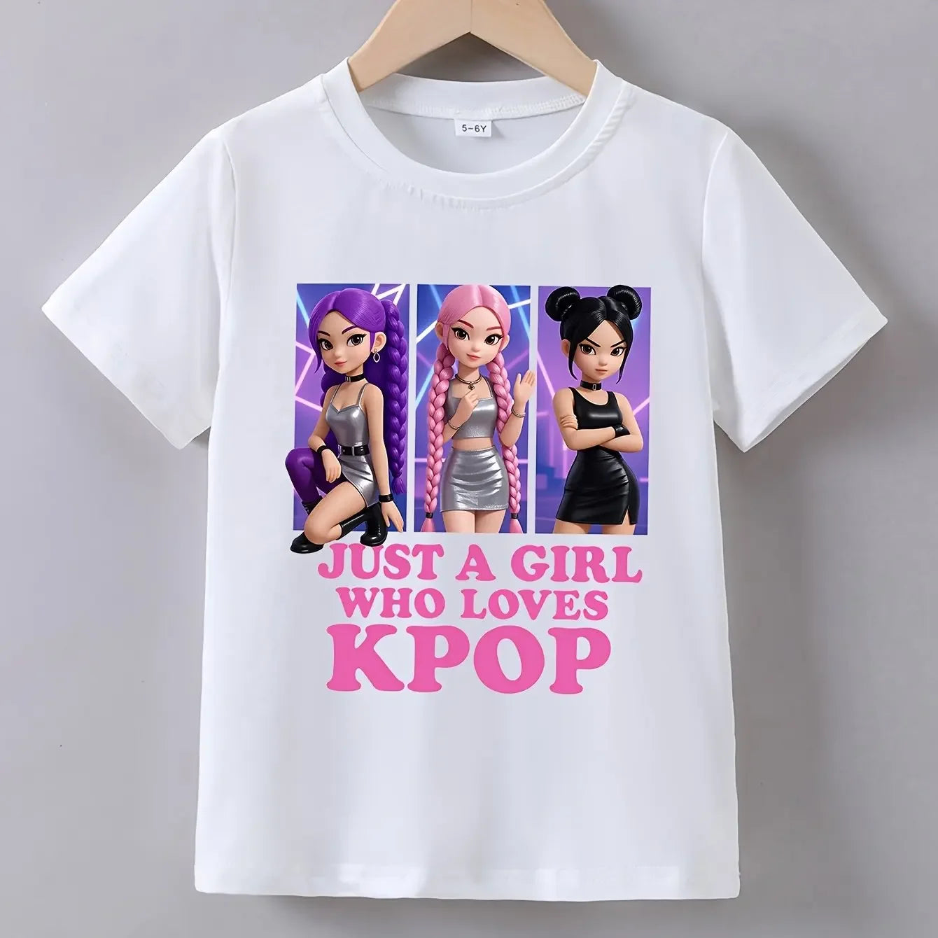 Camiseta Kpop para niñas, camiseta de verano de algodón suave con estampado de ídolos, camiseta de verano de algodón suave con estampado de ídolos, camiseta de verano de algodón suave con estampado de ídolos, camiseta