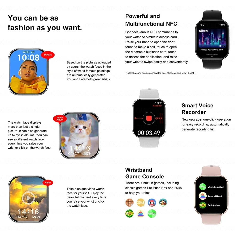 Nuevo reloj inteligente DT 10 con memoria grande de 16GB NFC, brújula de visión estéreo 3D, modo Muiti-Sport, reloj inteligente resistente al agua con llamadas Bluetooth