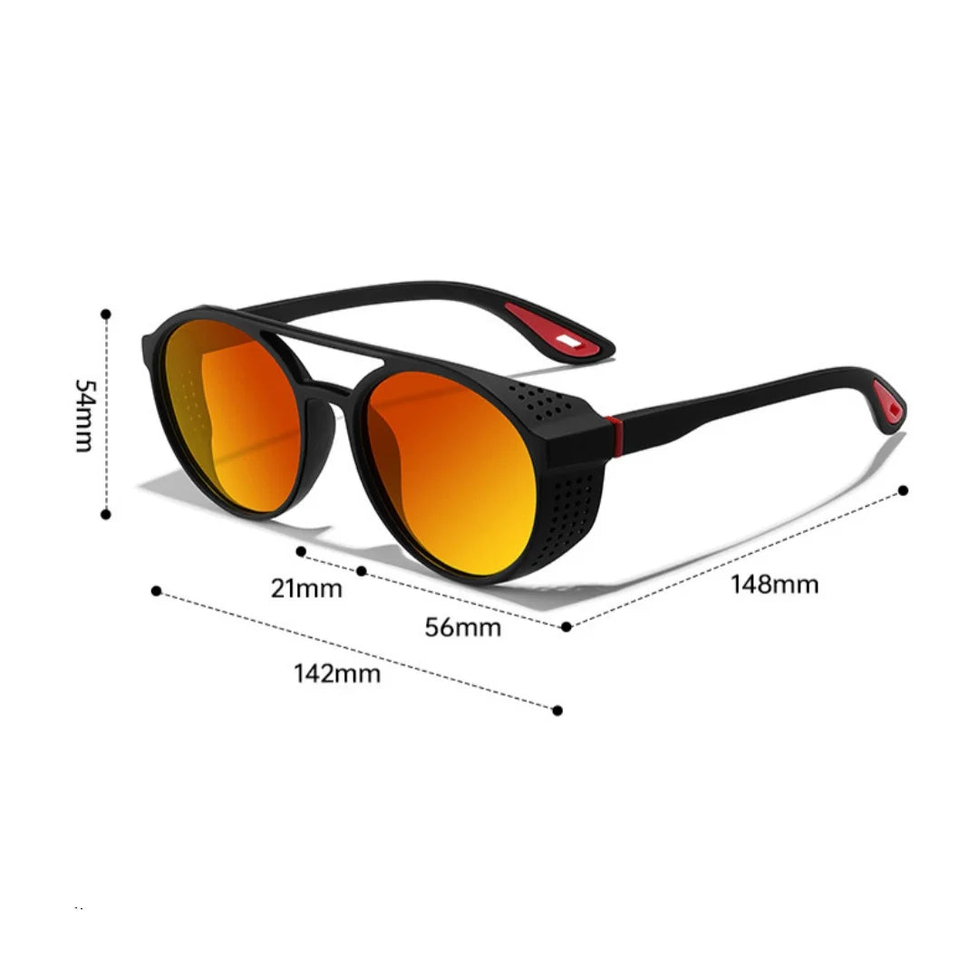 Gafas de Sol Polarizadas para Hombre y Mujer con Protección Lateral UV400, Lentes Espejadas, Gafas Deportivas para Ciclismo al Aire Libre