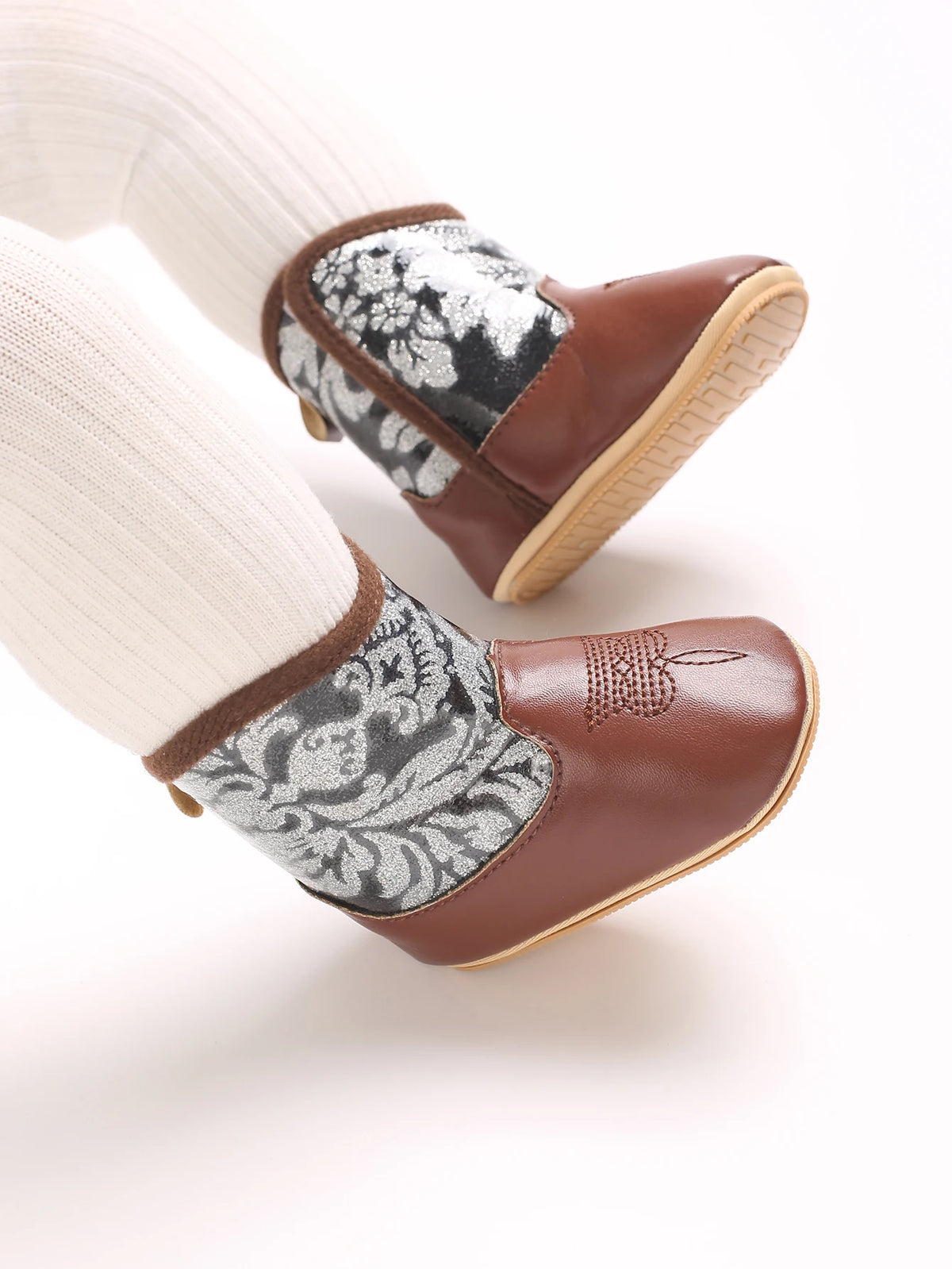 Baby Cowboy Boots - Western Style | Soft soled First Walking Shoes for Newborns and Preschoolers