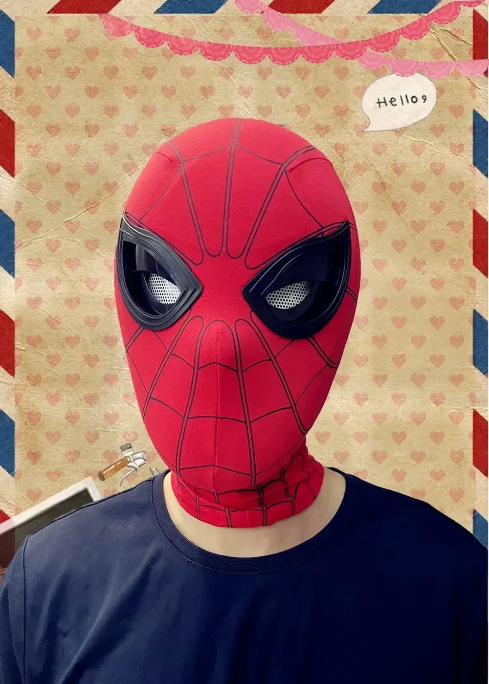 Spider-Man-Inspired Moving-Eye Cosplay Mask