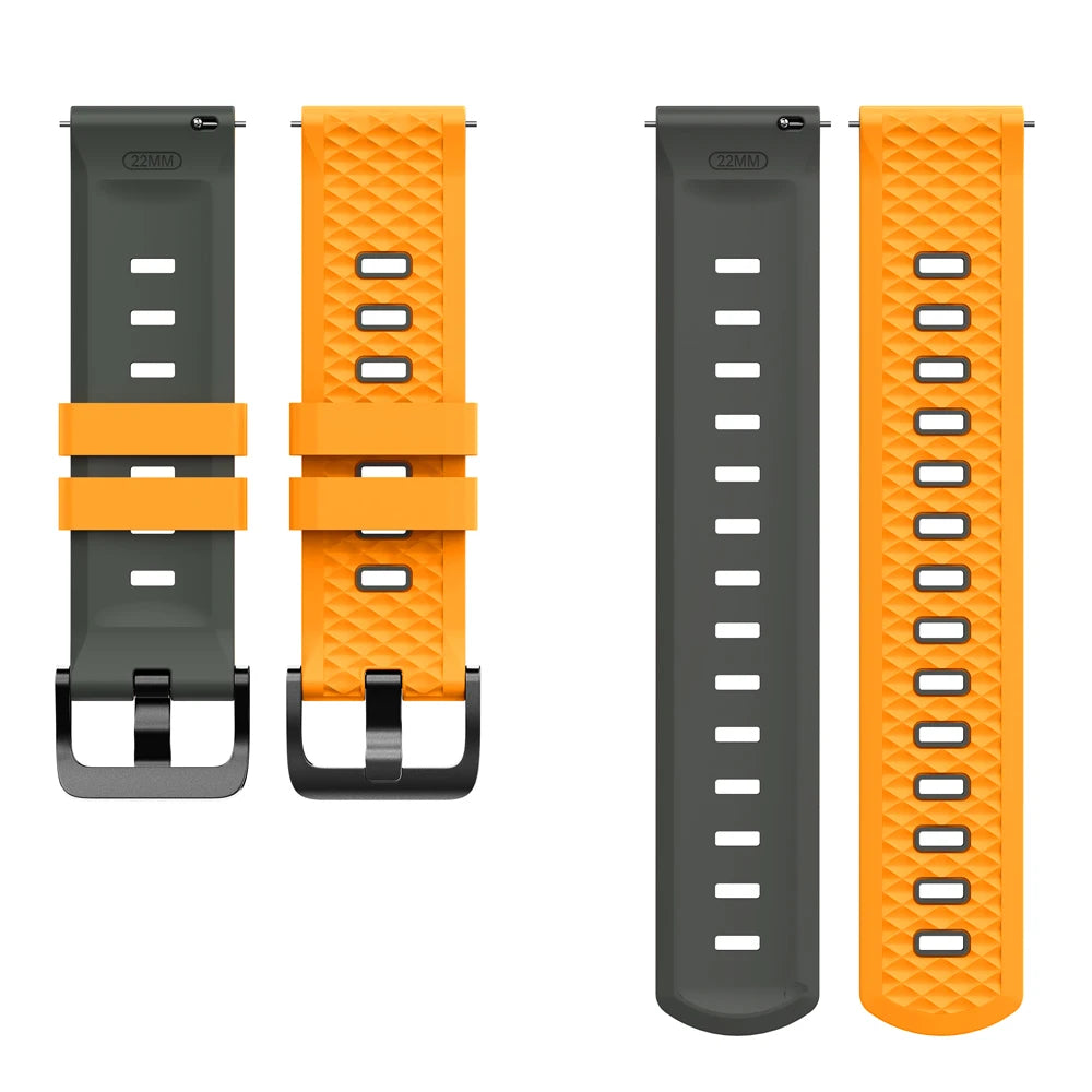 Correa deportiva de silicona de 22mm para OnePlus Watch 3 2 2R, pulsera suave de 46mm para OPPO Watch X X2 4 Pro/Mi Watch 2 Pro S4 S3 S1