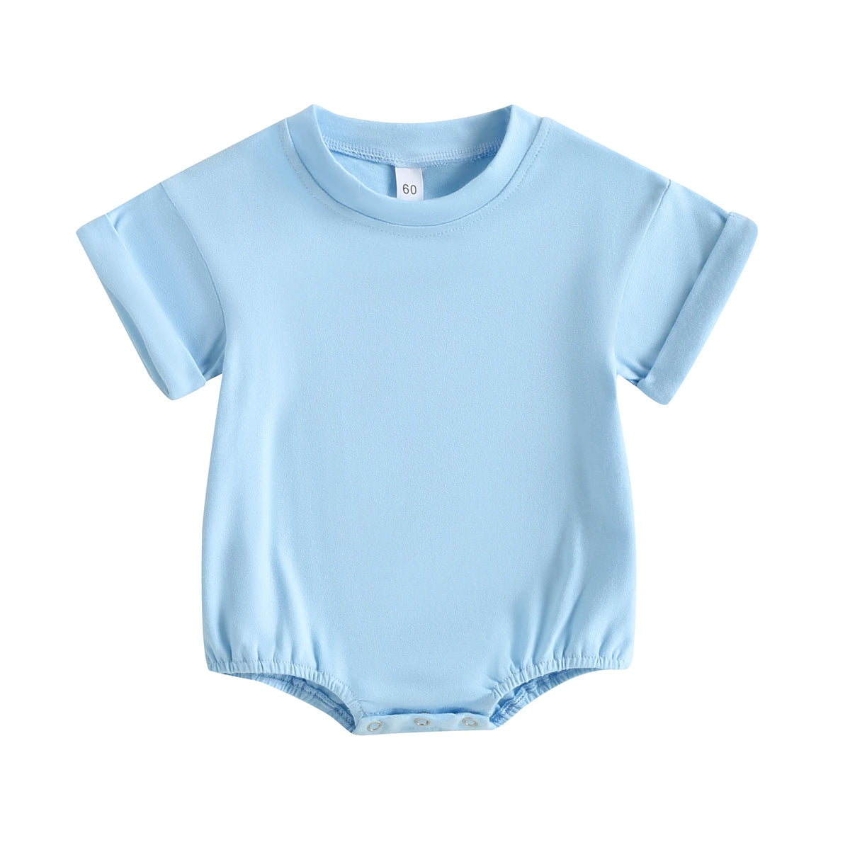 Baby Solid-Color Short-Sleeve Romper