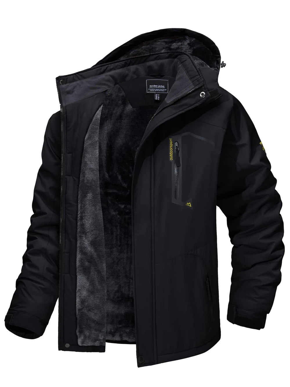 TACVASEN, chaquetas de montaña con forro polar, chaquetas de senderismo para hombre, abrigos con capucha extraíbles para exteriores, Parka de esquí y Snowboard, prendas de vestir de invierno