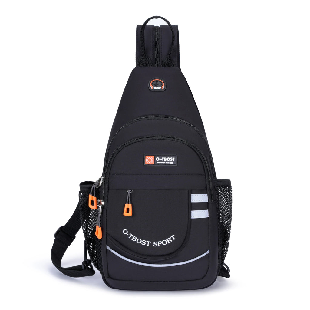 Tourist leisure chest bag, multifunctional large capacity shoulder bag, outdoor trendy crossbody bag