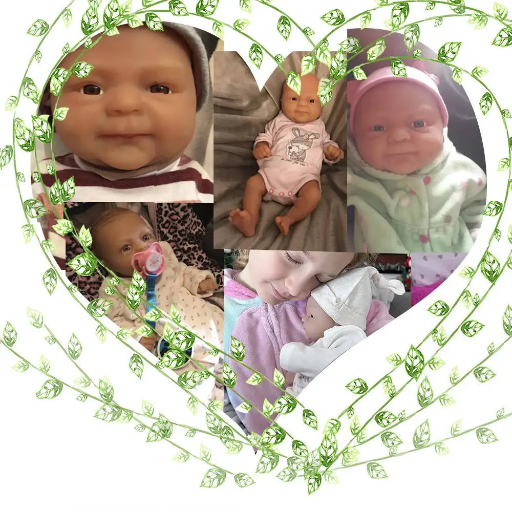 IVITA 14-Inch Full-Silicone Reborn Baby Doll