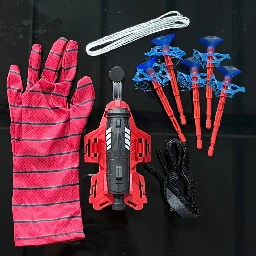 Spider Web Shooter Gloves – Red & Blue Hero Toy