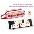 Rummy Cube Game with 4 Racks, 106 Rummy Cube Game Set with Portable Case, Rummy Tiles Travel Set for Family Classic Board Games