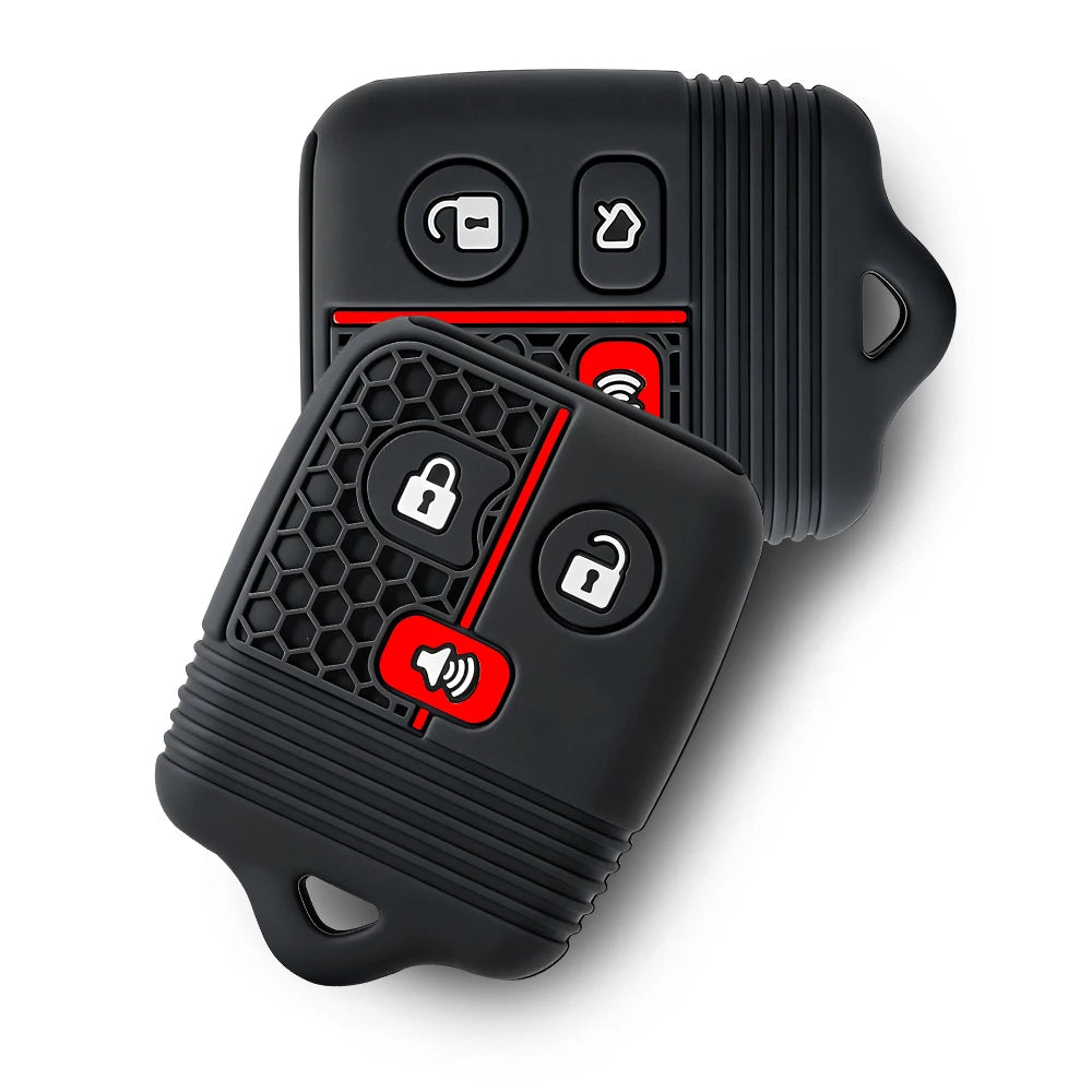 Carcasa de silicona para llave remota de coche, 3/4 botones, funda Fob para Ford Focus, Escape completo, Mustang Explorer, Lincoln Town Sport