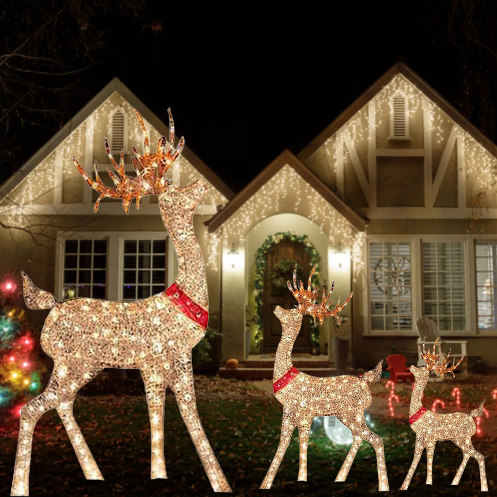 Reno Navideño con Luz LED
