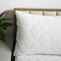 Funda de almohada gruesa con cremallera, Protector de almohada impermeable, funda de almohada de cama suave y transpirable