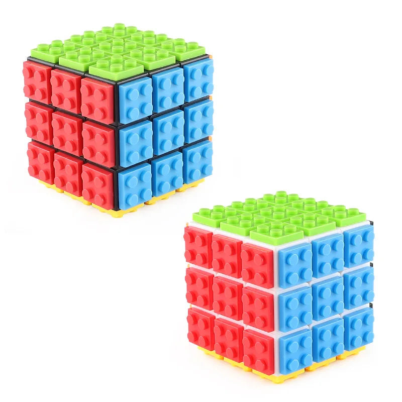 Building Block Cube Puzzle DIY Children's Educational  Early Learning 3D Cube Puzzle Stress Relief Building Toy