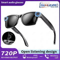 Gafas inteligentes HD grabación de vídeos reconocimiento de fotos AI traducción de respuesta 290mAh batería grande IP67 gafas Bluetooth impermeables