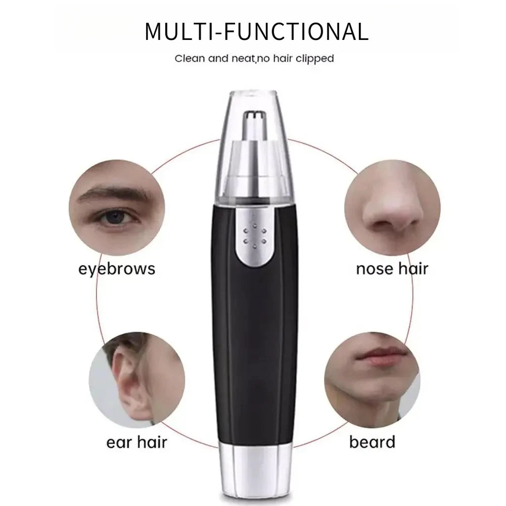 Recortador de pelo eléctrico indoloro para nariz y oreja, cuchilla lavable portátil, removedor de vello para cejas y cara, herramienta ligera de cuidado Personal para el hogar