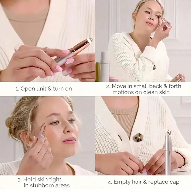 Recortador de cejas eléctrico, depilación de seguridad, depiladora de cejas, cargador USB, Mini afeitadora moldeadora, depilación, belleza indolora