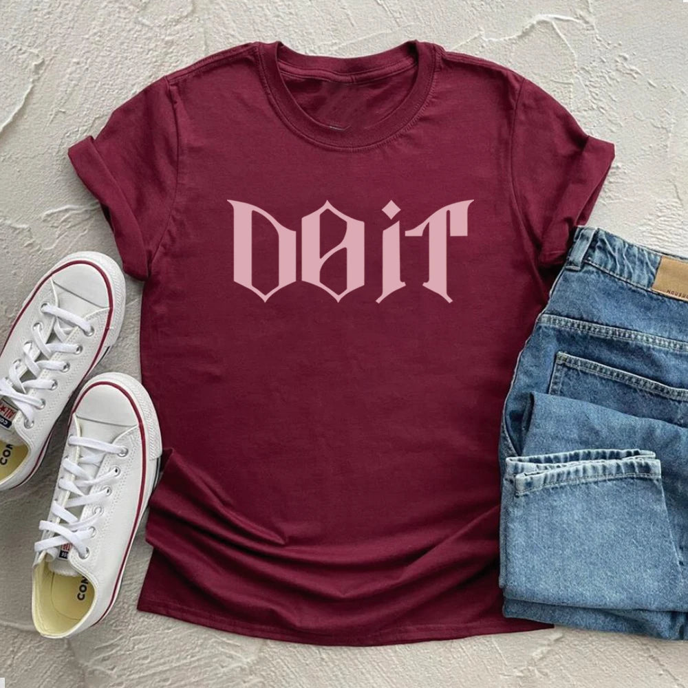 Camiseta Kpop 2026 SKZ It Tape Do It, Camiseta DO IT, Camisetas K-pop, Tops Harajuku, Ropa Urbana Unisex, Tops Casuales de Manga Corta