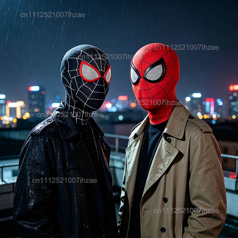 Spider-Man-Inspired Stretch Cosplay Mask for Adults