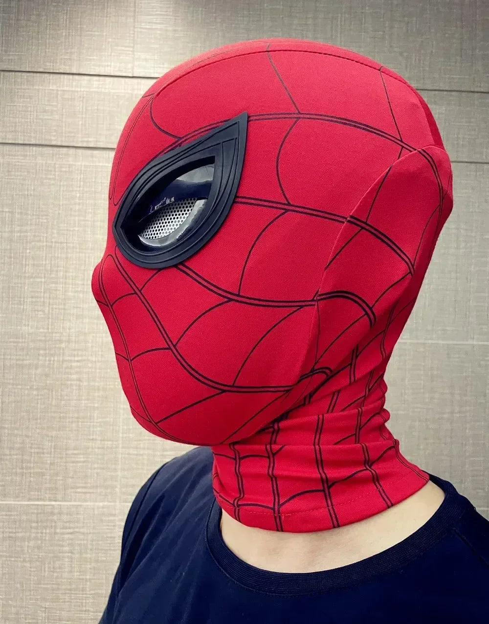 Spider-Man-Inspired Moving-Eye Cosplay Mask