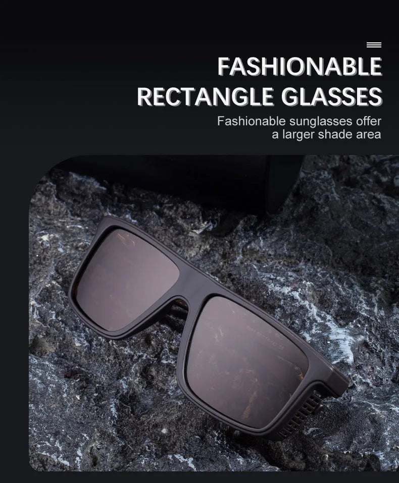 Gafas de sol polarizadas Vintage para hombre, gafas cuadradas de moda 2026, gafas de sol masculinas, gafas de conducción Vintage, gafas deportivas UV400
