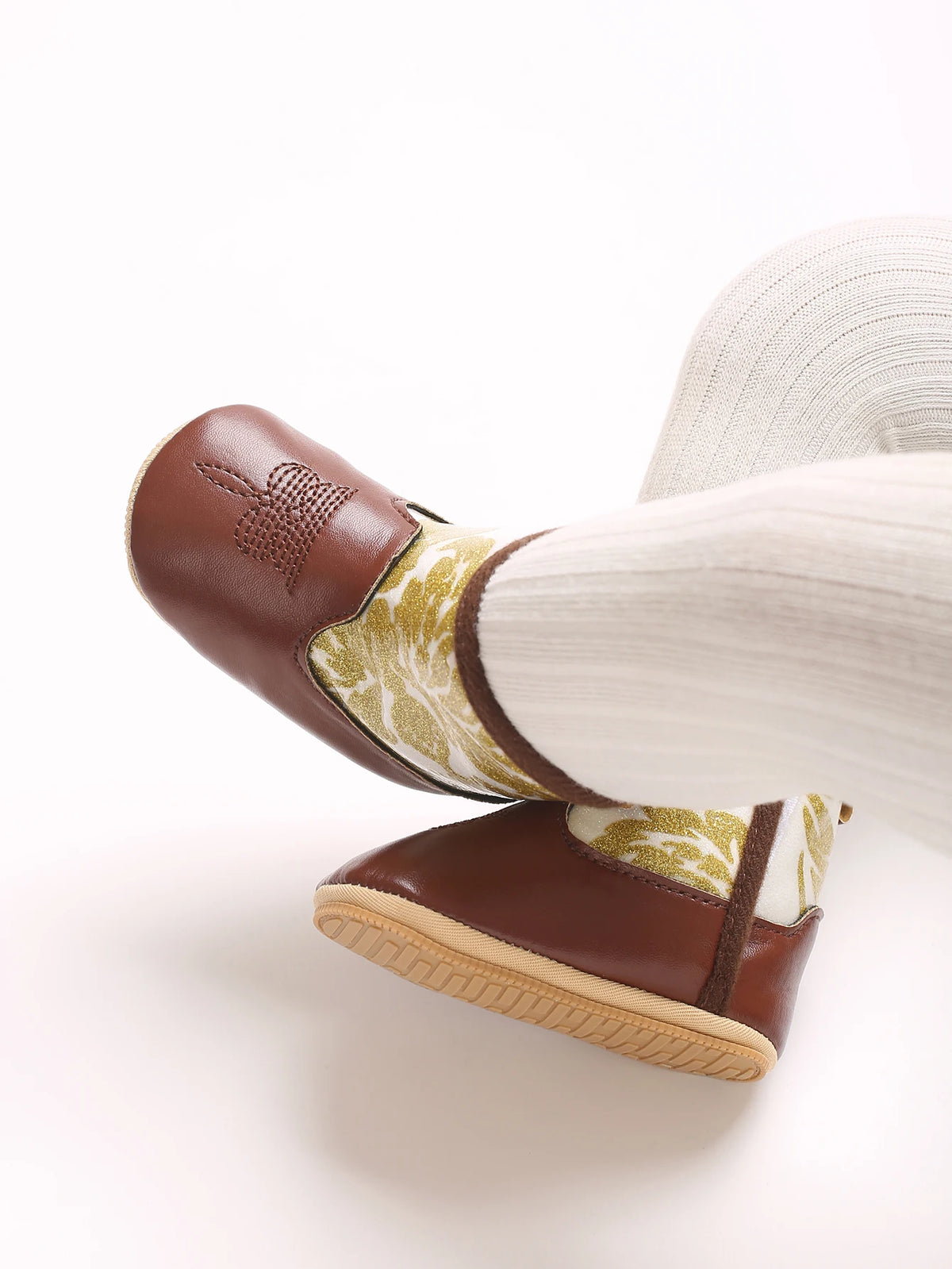 Baby Cowboy Boots - Western Style | Soft soled First Walking Shoes for Newborns and Preschoolers