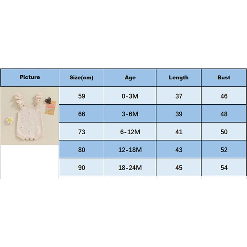 Baby Girl Floral-Embroidered Sleeveless Ruffle Romper