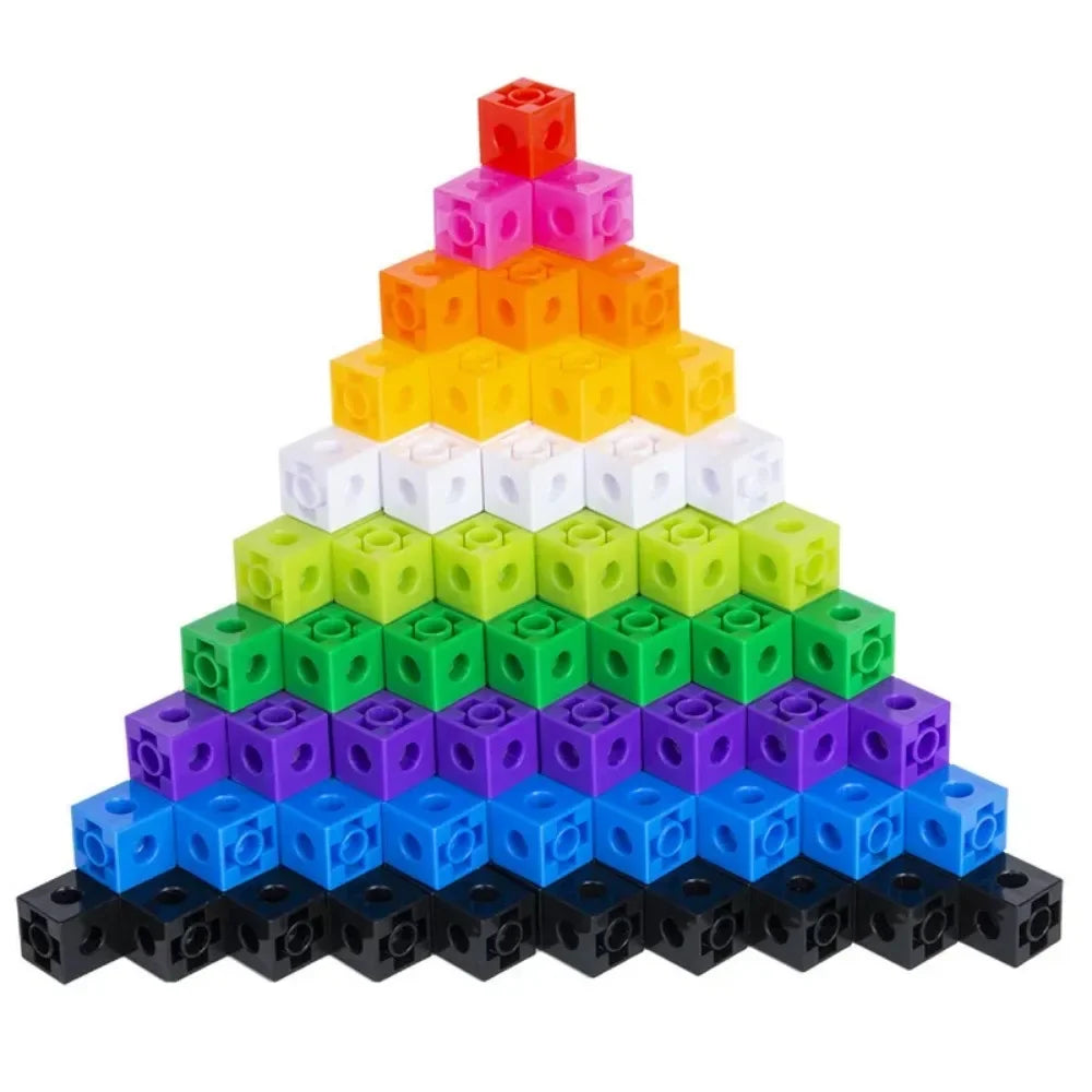 100Pcs/Set 2x2x2CM Square Cube Shape Building Blocks Educational Toys For Children Kids DIY Assembling Blocks Bricks Model Toys