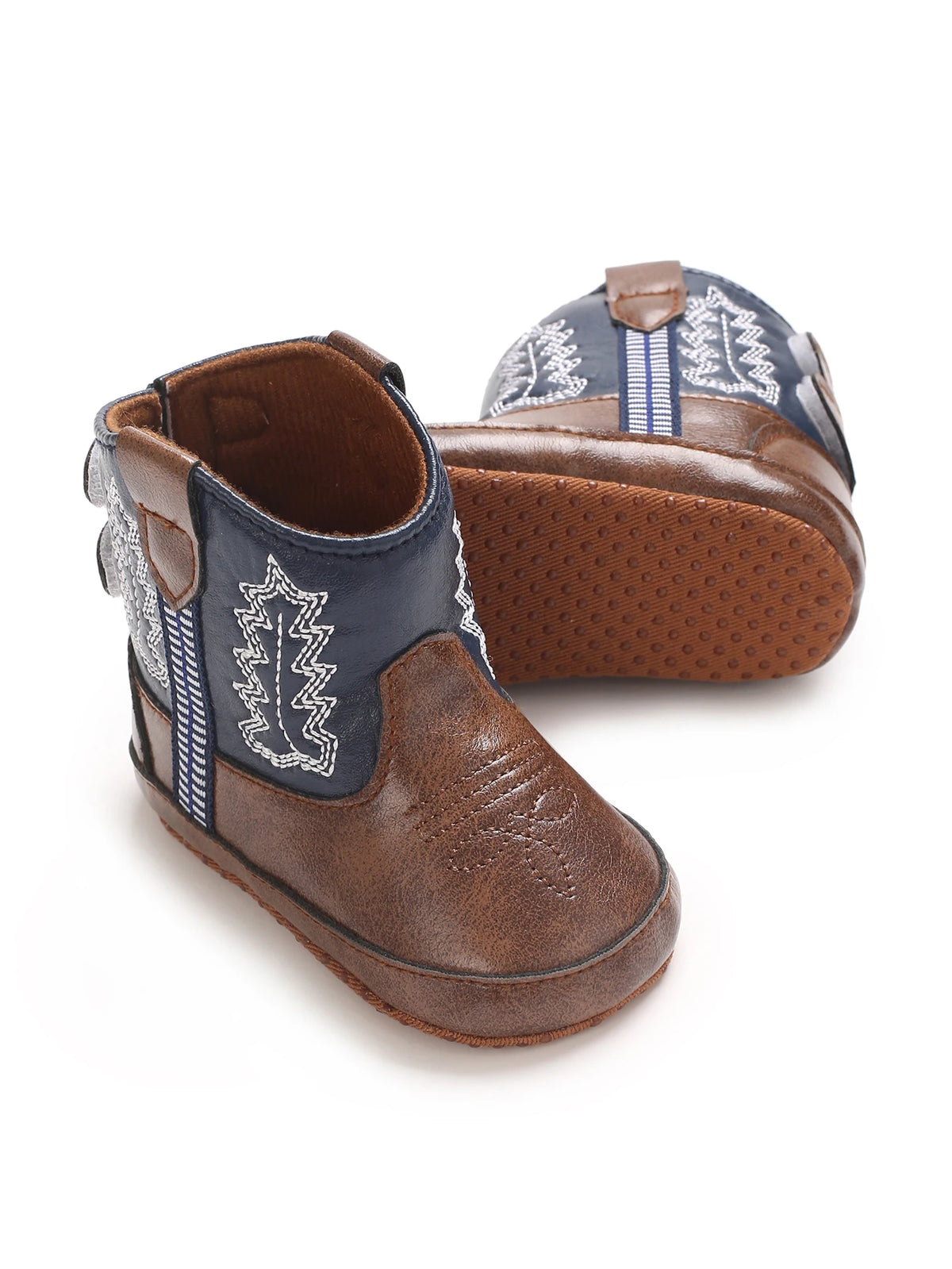 Baby Cowboy Boots - Western Style | Soft soled First Walking Shoes for Newborns and Preschoolers