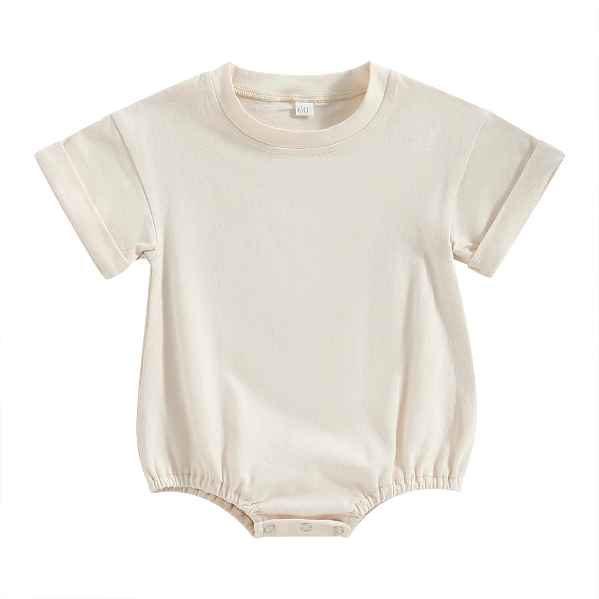 Baby Solid-Color Short-Sleeve Romper