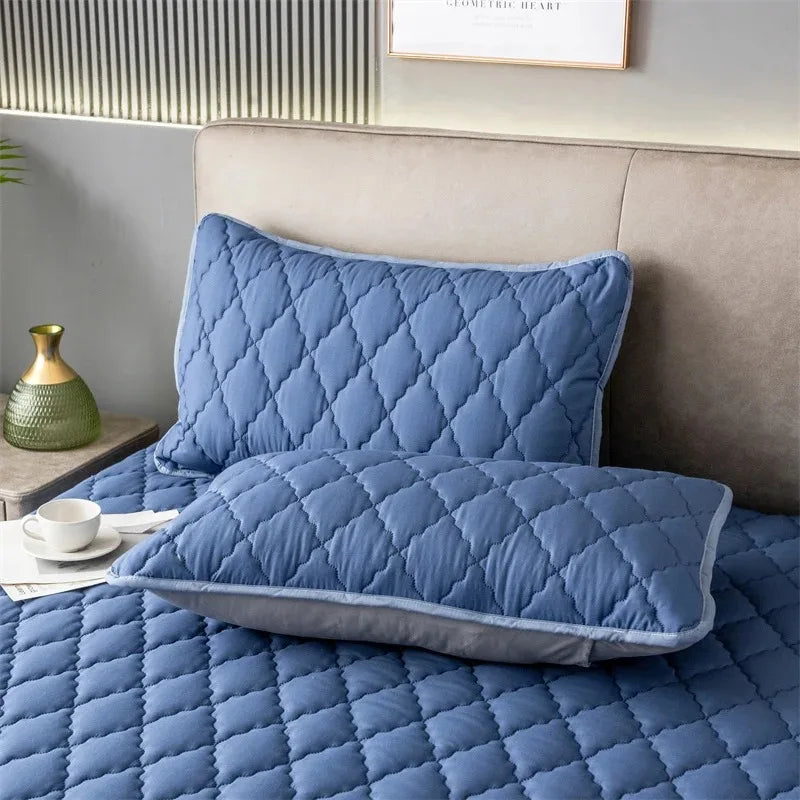 1/2 piezas funda de almohada impermeable antimanchas funda de almohada lavable a máquina decoración de dormitorio adecuada para niños y mascotas